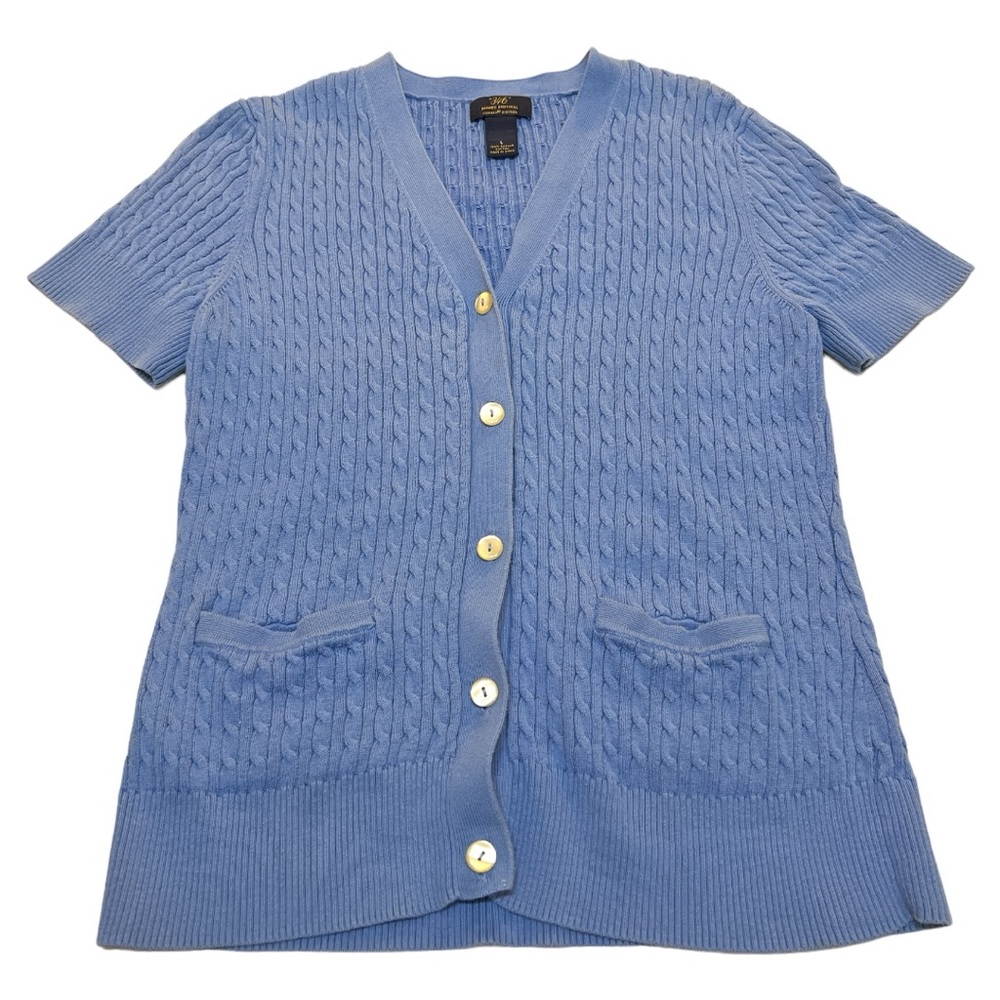 Brooks brothers 346 women’s button up cardigan sweater short‎ sleeve large